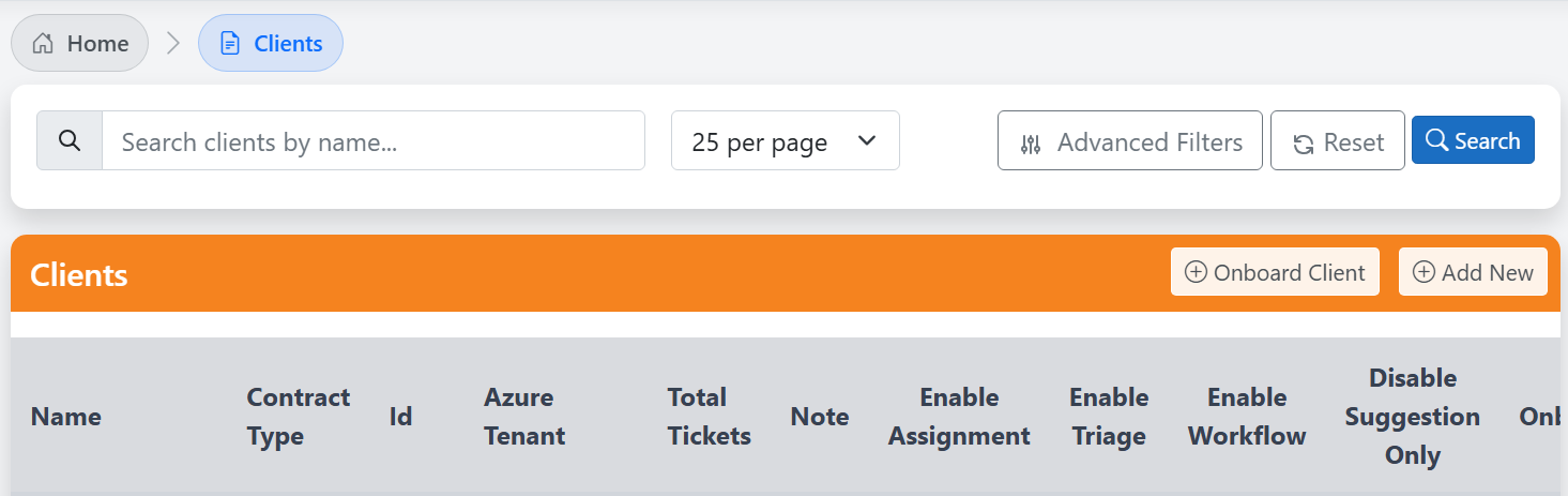 Client Section
