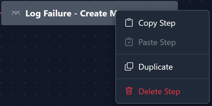 Context menu